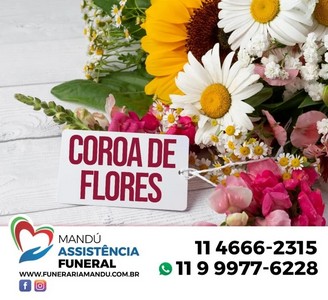 Arranjo de flores para enterro